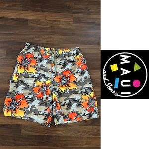 Maui and sons swim trunks men’s size medium